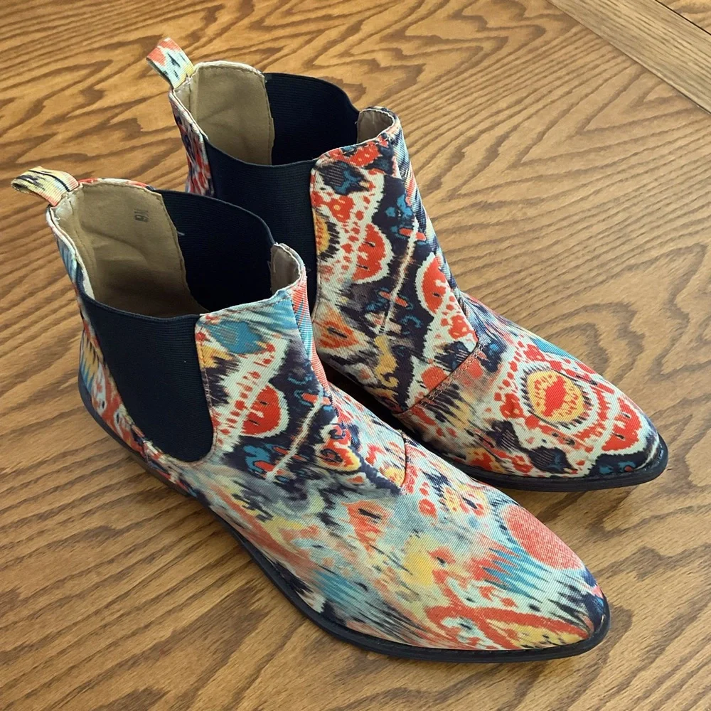 Coconuts Jezebel Colorful Ankle Booties, Women’s Sz 9M